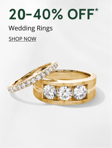 25-40% OFF* Wedding Bands 