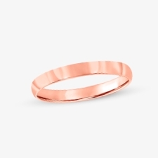 Rose gold anniversary and wedding rings