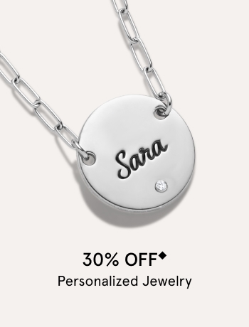 30% Off Personalized Jewelry