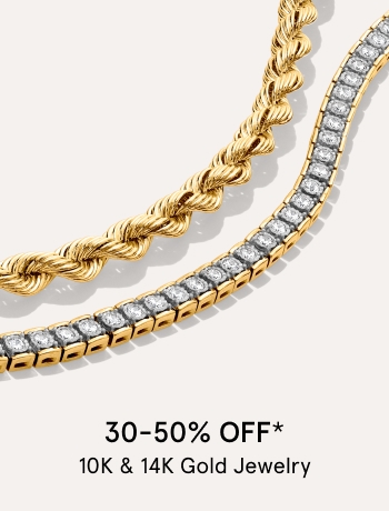 30-50% off gold jewelry