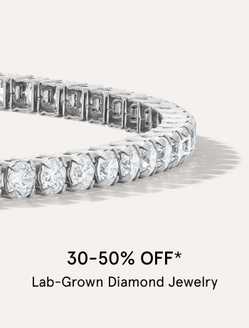 30-50% off lab-grown diamond jewelry