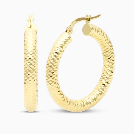 Affordable yellow gold earrings