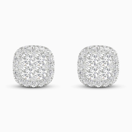 Affordable lab-created diamond earrings