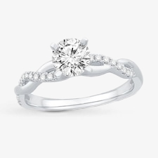 Classic diamond engagement ring