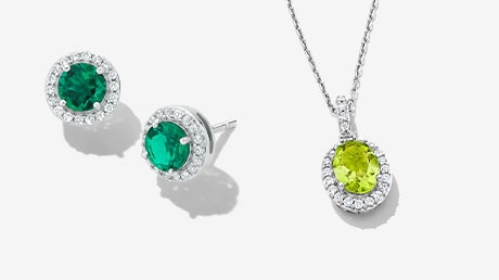 green gemstone jewelry