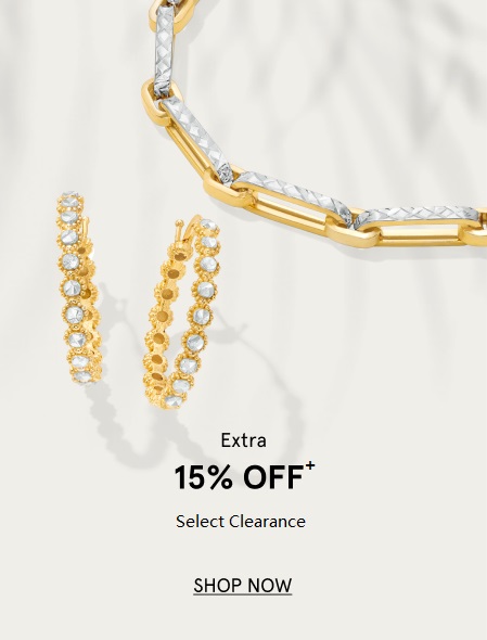 Extra 15% OFF Select Clearance