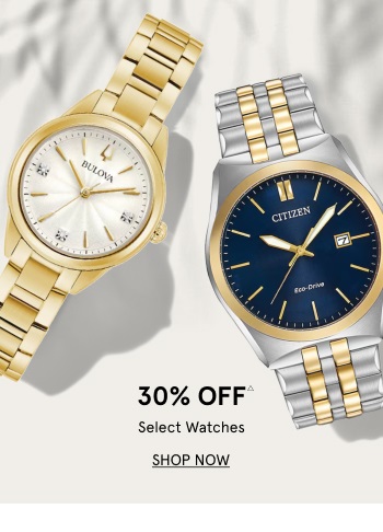 30% OFF Select Watches