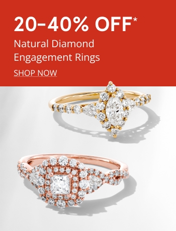 20-40% off natural engagement rings