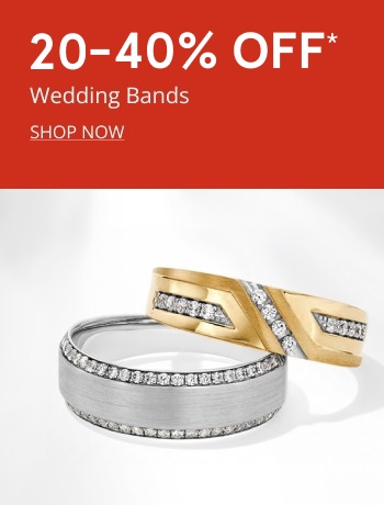 25-40% OFF* Wedding Bands