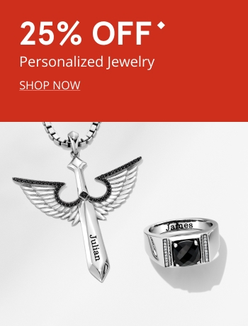 25% OFF* Personalized Jewelry