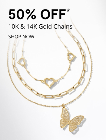 50% Off* Gold Chains