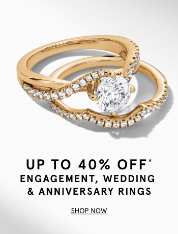 Up to 40% off engagement & wedding rings