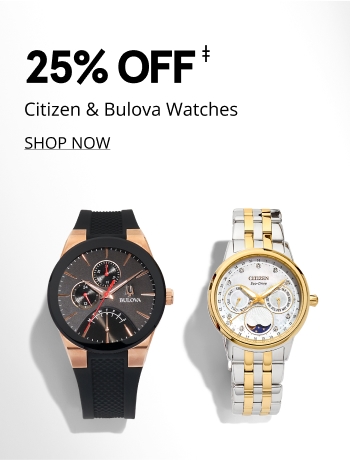 25% off citizen and bulova watches