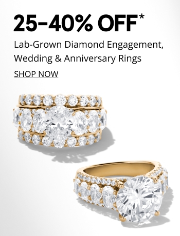 25-40% off engagement, wedding & anniversary rings