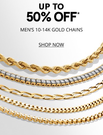 Up to 50% off gold chains