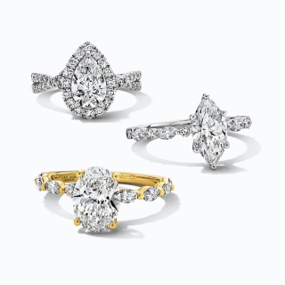 Yellow & White Gold Engagement Rings