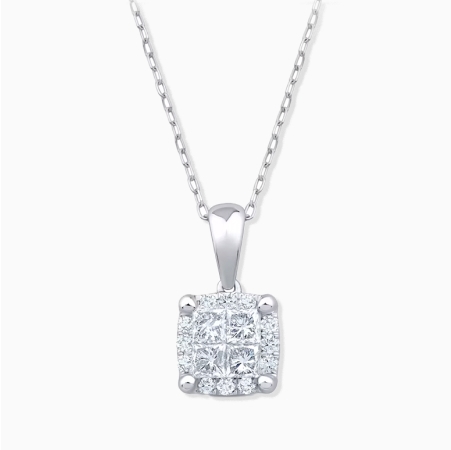 Affordable white gold necklaces