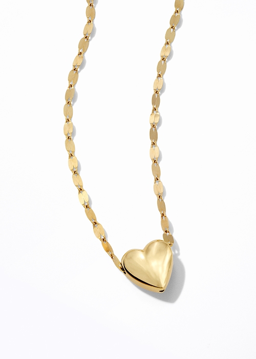 Image of gold heart necklace