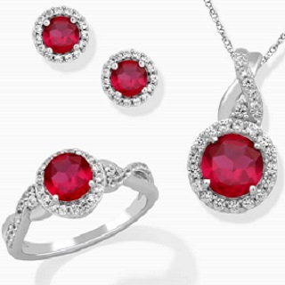 Ruby gemstone jewelry